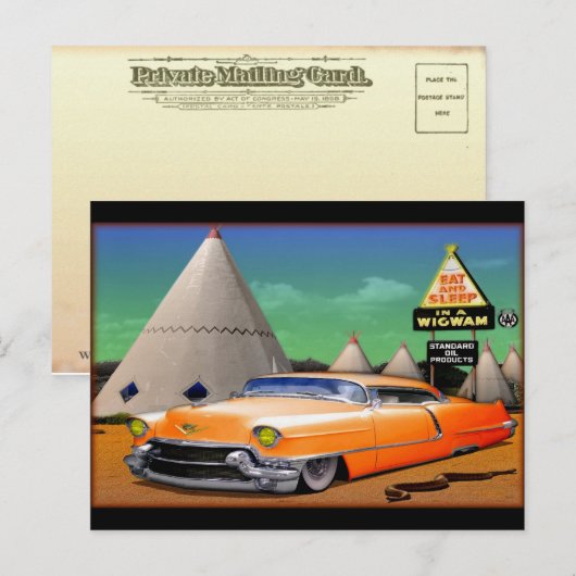 Bamamma-Perücke Postkarte (Vorne/Hinten)