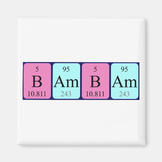 Bambam Periodenmagnet Magnet (Vorne)