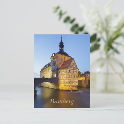 Bamberg-Abend Postkarte (Stehend Vorderseite)