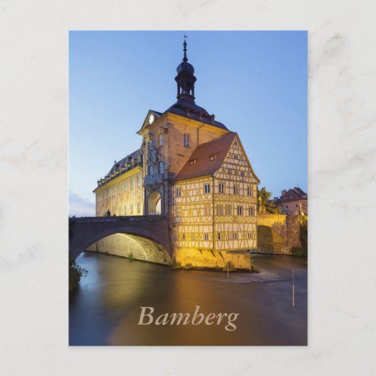 Bamberg-Abend Postkarte (Vorderseite)