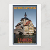 Bamberg - Altes Rathaus Portrait Postkarte (Vorderseite)