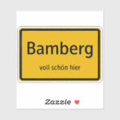 Bamberg Aufkleber Sticker Autoaufkleber (Blatt)