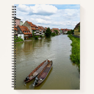 Bamberg Bayern Regnitz Fluss Malereieffekt Kunst Notizblock