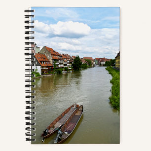 Bamberg Bayern Regnitz Fluss Malereieffekt Kunst Notizblock