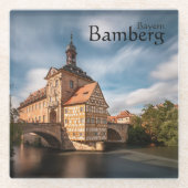 Bamberg Deutschland Glasuntersetzer (Vorderseite)