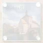 Bamberg Deutschland Glasuntersetzer (Rückseite)