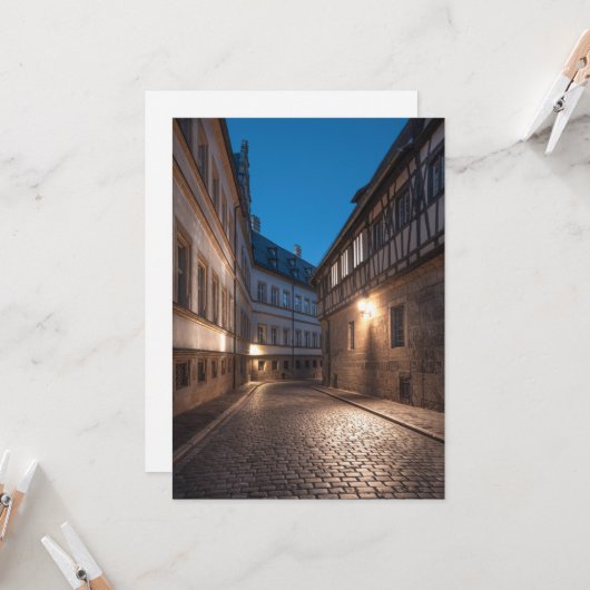 Bamberg Deutschland Karte (Vorderseite/Rückseite Beispiel)