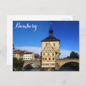 Bamberg Deutschland Rathaus Postkarte (Vorne/Hinten)