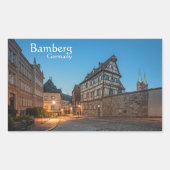 Bamberg Deutschland Rechteckiger Aufkleber (Vorderseite)