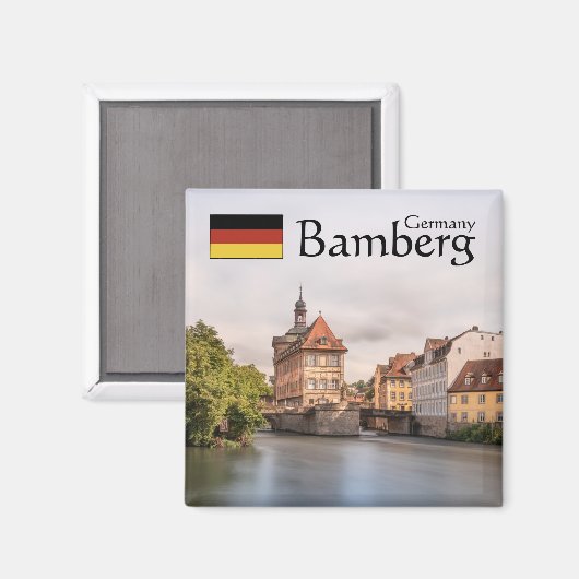 Bamberg Deutschland Souvenir Magnet (Vorderseite/Rückseite)