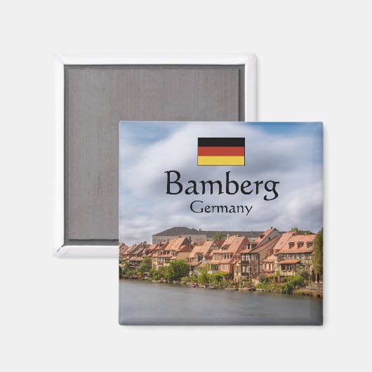 Bamberg Deutschland Souvenir Magnet (Vorderseite/Rückseite)