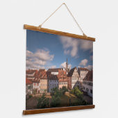Bamberg Deutschland Wandteppich Mit Holzrahmen (Gewinkelt)