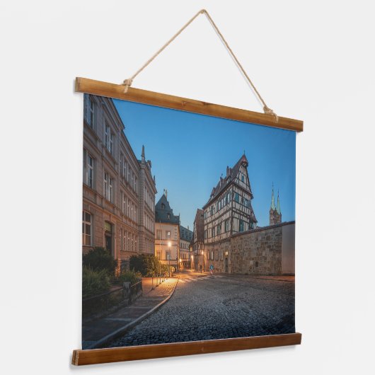 Bamberg Deutschland Wandteppich Mit Holzrahmen (Gewinkelt)