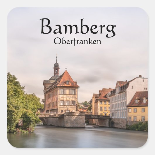 Bamberg Quadratischer Aufkleber (Vorderseite)
