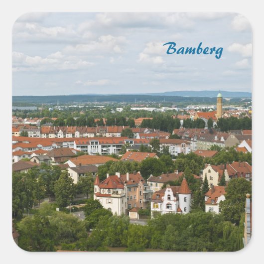 Bamberg Quadratischer Aufkleber (Vorderseite)