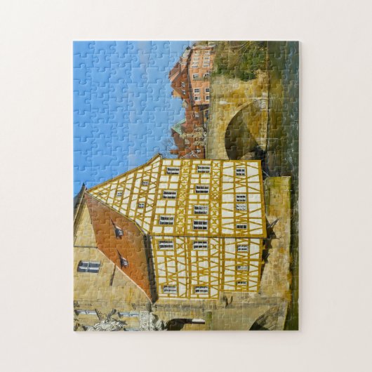 Bamberger Rathaus Fachwerkhaus Deutschland. Jigsaw Puzzle (Vertikal)