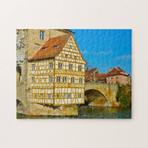 Bamberger Rathaus Fachwerkhaus Deutschland. Puzzle