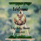 Bambi acrylic Baby shower sign Acrylschild (Neutral)