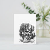 Bambi-Druck für Vintage Alice im Wunderland Postkarte (Stehend Vorderseite)
