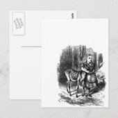 Bambi-Druck für Vintage Alice im Wunderland Postkarte (Vorne/Hinten)