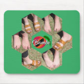 Bambi Feet Honeycomb Foto Grid Mousepad (Vorne)