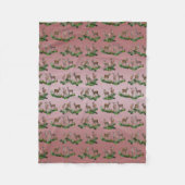 Bambi Meadow Fleece Blanket (Dusty Pink Mix) (Vorderseite)