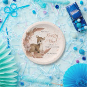 Bambi mit Blume Stars Cloud Baby Dusche Pappteller (Party)