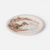 Bambi mit Blume Stars Cloud Baby Duschpapier P Pappteller (Schrägansicht)