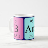 Bambi Namen-Tasse periodischer Tabelle Kaffeetasse (Vorderseite Links)