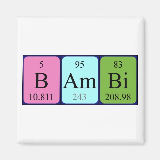 Bambi-Periodenmagnet Magnet (Vorne)