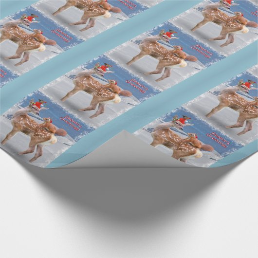 Bambi und Freund-Packpapier - Weihnachten Geschenkpapier (Ecke)