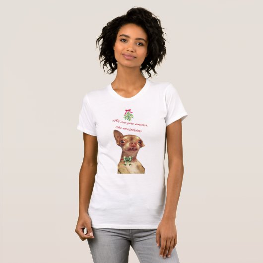 Bambi wird dich unter dem Mistletoe - Tshirt sehen (Vorne ganz)