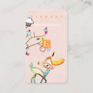 Bambi Wunderland ETSY Zarte Desserts Baum Visitenkarte