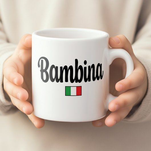 Bambina Italian Flag Mug Kaffeetasse