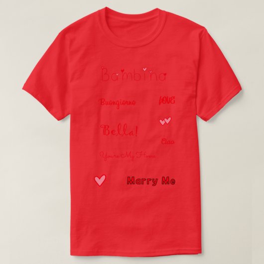 Bambina Liebe Quotes Set Pack T-Shirt (Design vorne)