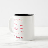 Bambina Liebe Quotes Set Pack Zweifarbige Tasse (Vorderseite Links)