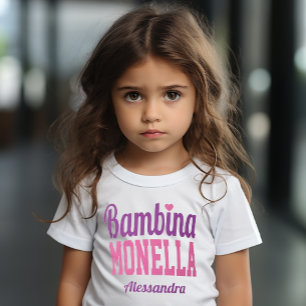 Bambina Monella Funny Italian Little Girl T-Shirt