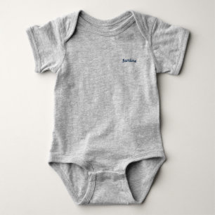Bambino / "Baby Boy" Mammaprada Bodysuit, grau Baby Strampler