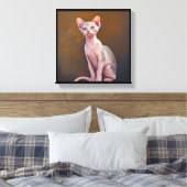 Bambino Cat Leinwanddruck (Insitu (Schlafzimmer))
