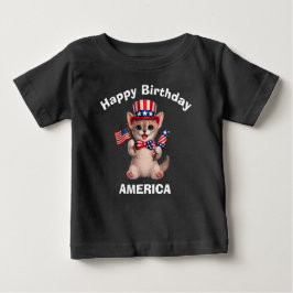 Bambino Kitten (1l) Patriotisches Kinder T-Shirt