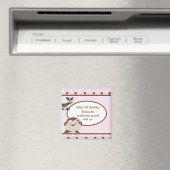 Bambino Niedlicher Affe Pink Gefallen BIrthday Mag Magnet (In Situ (Geschirrspüler))
