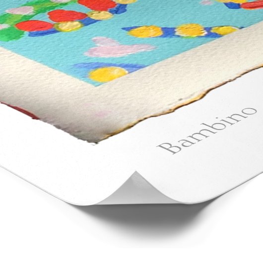 Bambino Print Poster (Ecke)