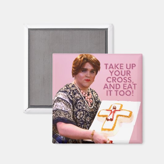 Bambi's Cross Cake Magnet (Vorderseite/Rückseite)