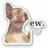 Bambi's "ew"-Herzklopfen Aufkleber (Vorderseite)