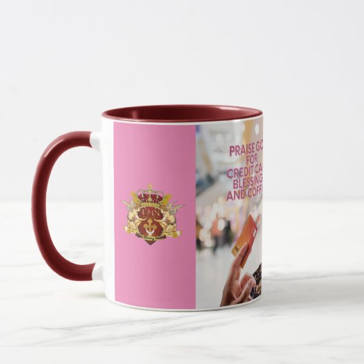 Bambi's Kreditkartensegmente und Kaffee-Tasse Tasse (Links)