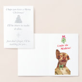 Bambi's lustige Weihnachtskarte Folienkarte (Anzeige)