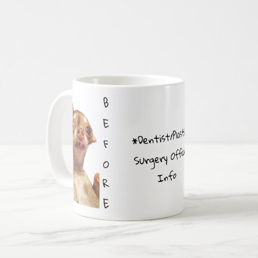 Bambi's Tasse vor und nach dem Kaffee (Vorderseite Links)