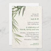 Bamboo 12x18 einladung (Vorne/Hinten)