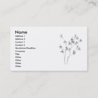 Bamboo-2, Name, Adresse 1, Adresse 2, Kontakt 1… Visitenkarte