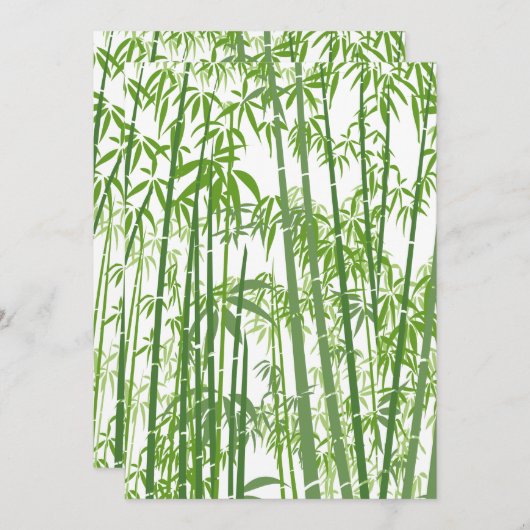 Bamboo 7 dankeskarte (Vorne/Hinten)